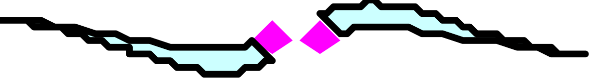 Borders Clipart: Pink and White Logo on Black Background