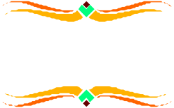 Black and Orange Frame with Green Border Clipart - Versatile Clip Art Design