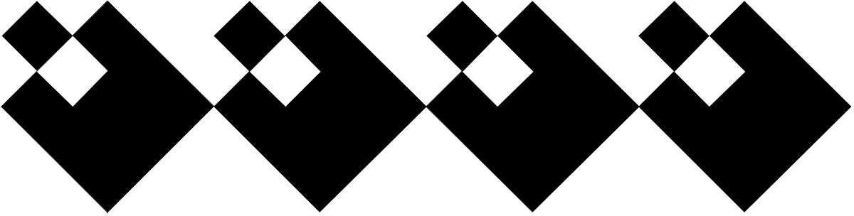 White Diamonds Clipart - Elegant Black and White Borders Design