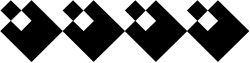 White Diamonds Clipart - Elegant Black and White Borders Design