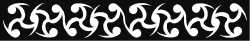 Abstract Black and White Borders Clipart with Unique Shapes