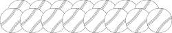Borders: Elegant Row of White Lines Clipart for Creative Designs
