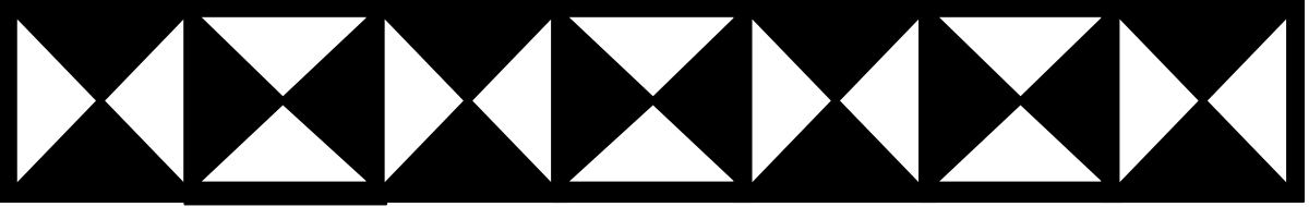 Black and White Diagonal Pattern Borders Clipart for Creative Designs