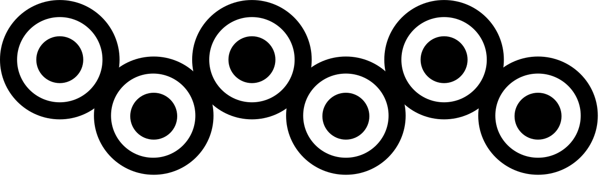 a black and white image of a row of circles clip art png transparent Black and White Circle Borders Clipart for Creative Designs