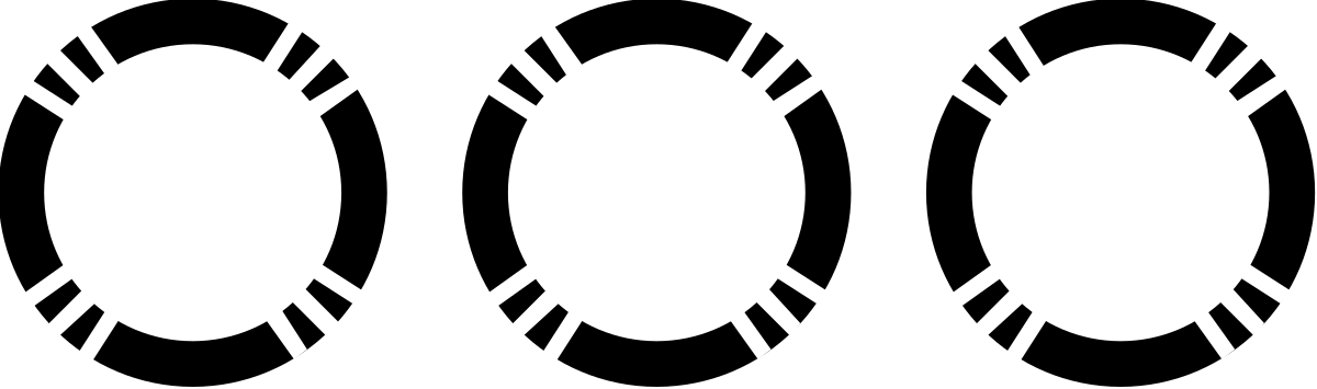 Borders Clipart: Four White Bugs on a Black Background for Creative Designs