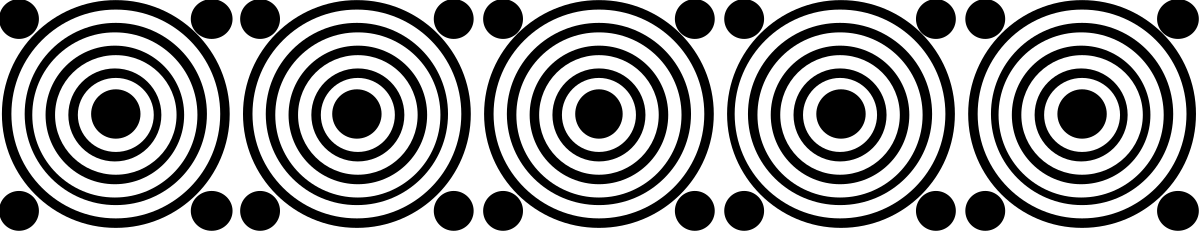 Elegant Black and White Circle Border Clipart for Creative Designs