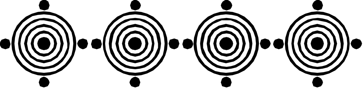 a set of four circles with a black background clip art png transparent Stylish Black Background Circle Borders - Set of 4 Clipart