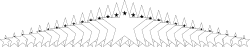 White Castle Clipart on Black Background - Elegant Borders