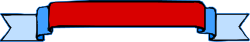Red and Blue Car with Ribbon Clipart for Celebrations