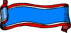 Blue and Red Flag with White Stripe - Clipart for All Purposes