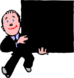 Pointing Man in Suit Clipart - Professional Gesture for Business Themes