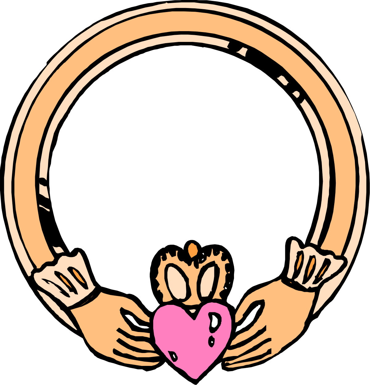 Hands Holding a Heart Clipart - Express Love and Compassion