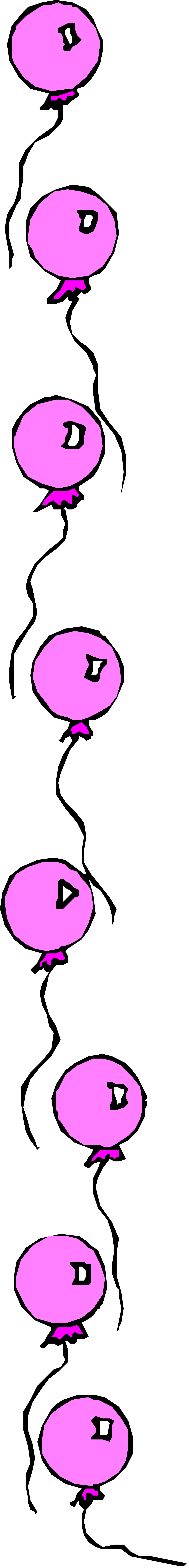 Black Background with Pink Circles � Elegant Borders Clipart
