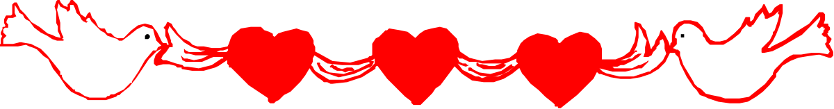 Red and White Wave Pattern Clipart - Elegant Borders for Design