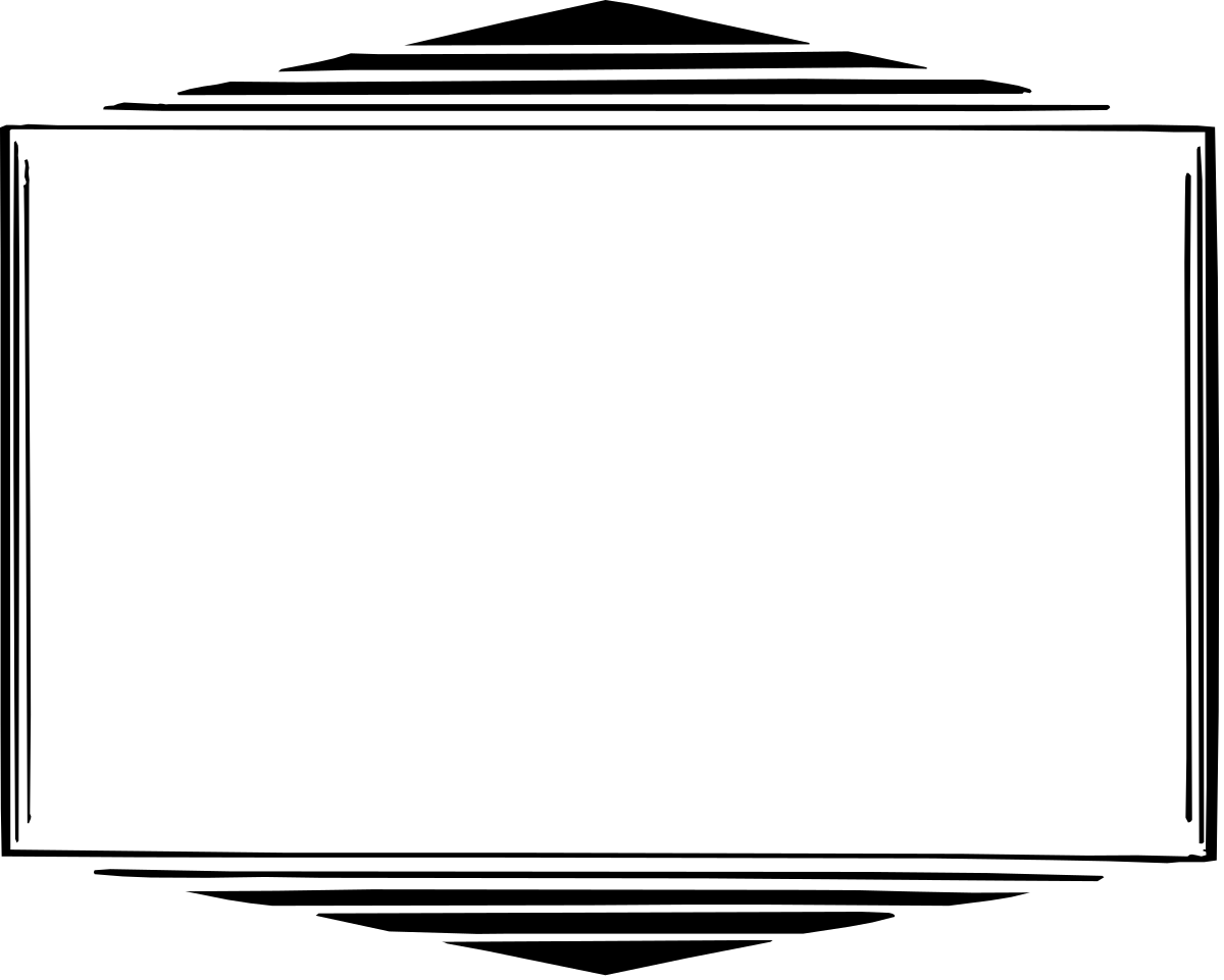 White Square Frame with Black Border Clipart - Perfect for Creative Designs