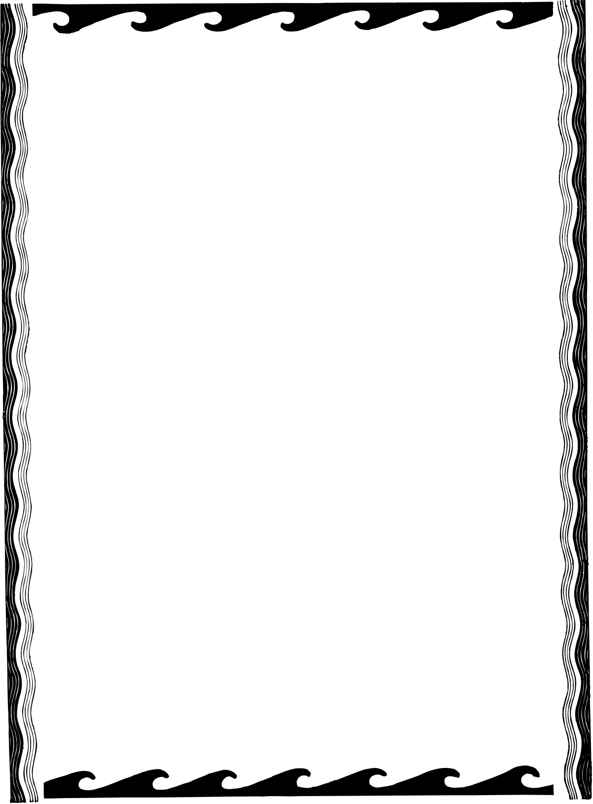 Black and White Frame Clipart - Elegant Borders for Creative Designs