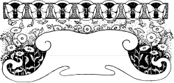Flower and Butterfly Silhouette Clipart - Elegant Black and White Borders