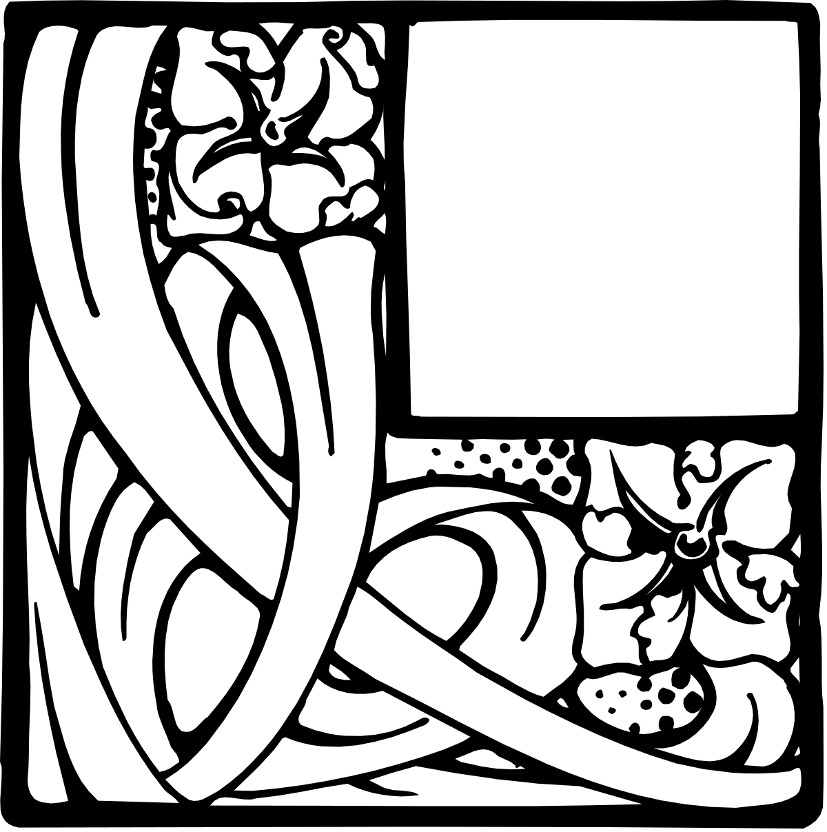 a celtic letter e with a celtic design clip art png transparent Celtic Letter E Clipart Design: Intricate Borders and Patterns