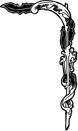 Black and White Snake Clipart - Intricate Borders and Corners Design