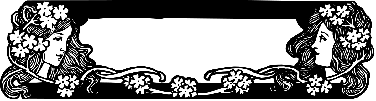 Black and White Floral Frame Clipart | Elegant Borders for Design