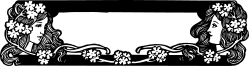 Black and White Floral Frame Clipart | Elegant Borders for Design