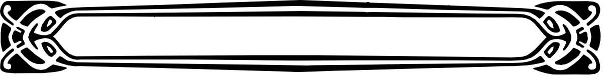 Borders and Bakribbn: Elegant White Sign on Black Background Clipart