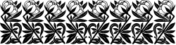 Black and White Feather Borders - Elegant Clipart Designs