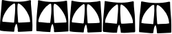 Teeth Clipart: White Line Borders for Creative Designs