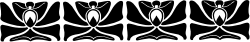 Teeth Clipart Line Art - Black and White Dental Margins