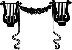 Piano Silhouette Clipart - Elegant Black and White Design