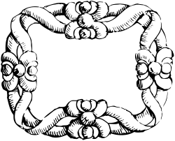 Black and White Wreath Clipart - Elegant Borders for Creative Designs