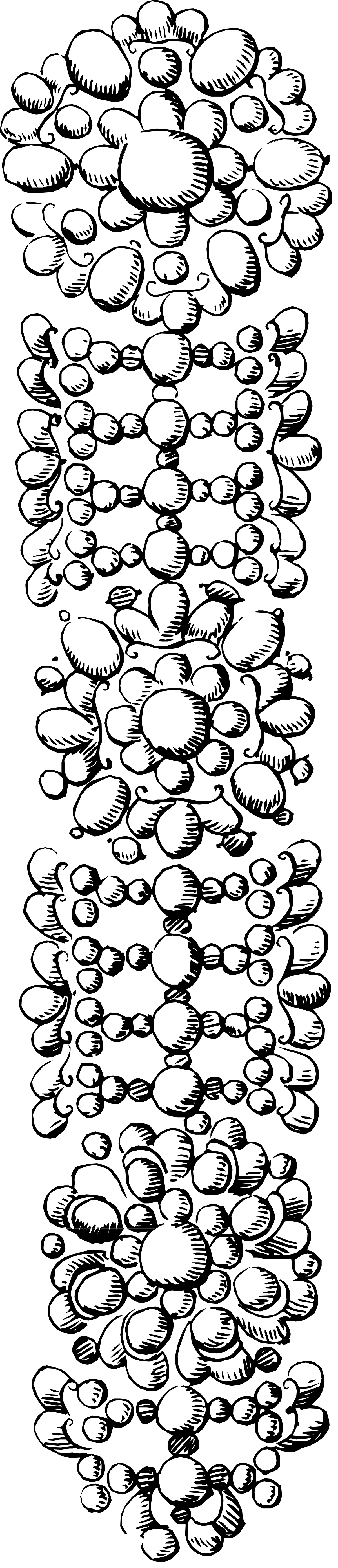 Water Lilies Clipart - Elegant Black and White Design