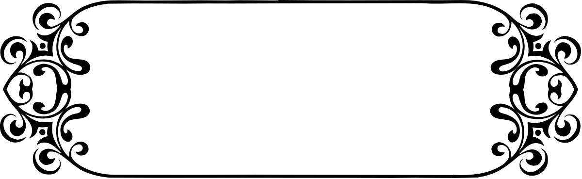 Elegant Black and White Scroll Pattern Frame Clipart