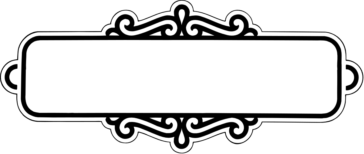 Elegant Scroll Pattern Borders - White Frame Clipart