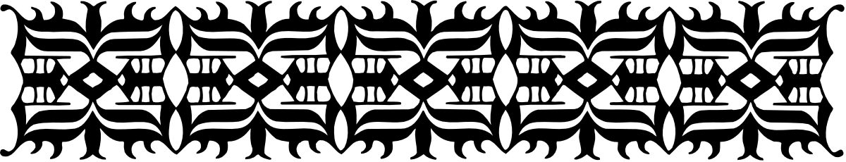 Black and White Pattern Borders Clipart for Creative Design