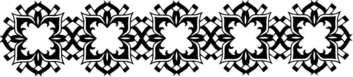 a black and white pattern with a white design clip art png transparent Black and White Decorative Border Clipart - Elegant Design Patterns