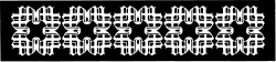 Borders Clipart: Black and White Pattern with Diverse Shapes