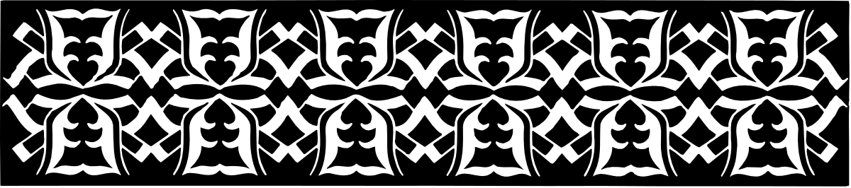 Black and White Pattern Clipart - Elegant Border Design