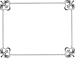 Floral Patterned Square Frame Clipart for Elegant Borders