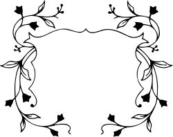 Black and White Leaf Clipart - Elegant Borders and Nature Illustrations