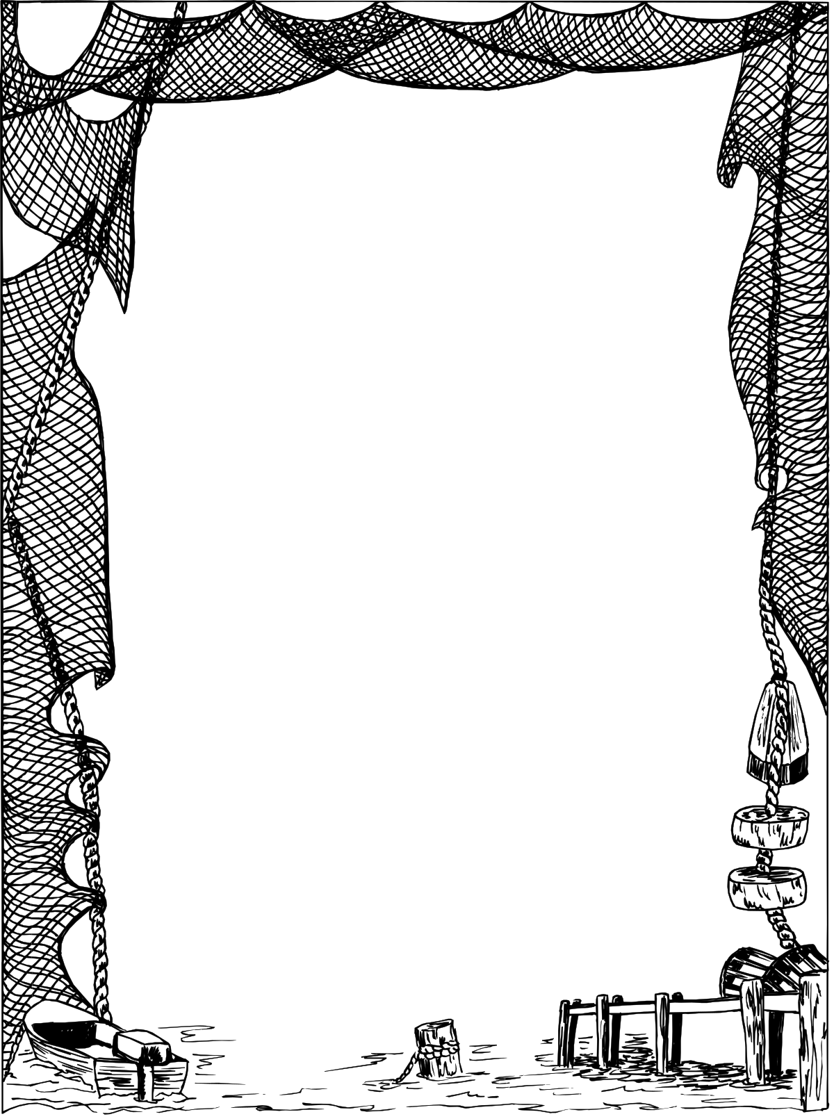 Elegant Black and White Square Frame Clipart for Versatile Design