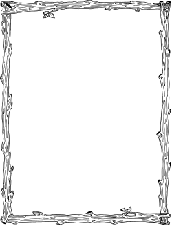 Black and White Border Clipart - Elegant Blank Paper Design