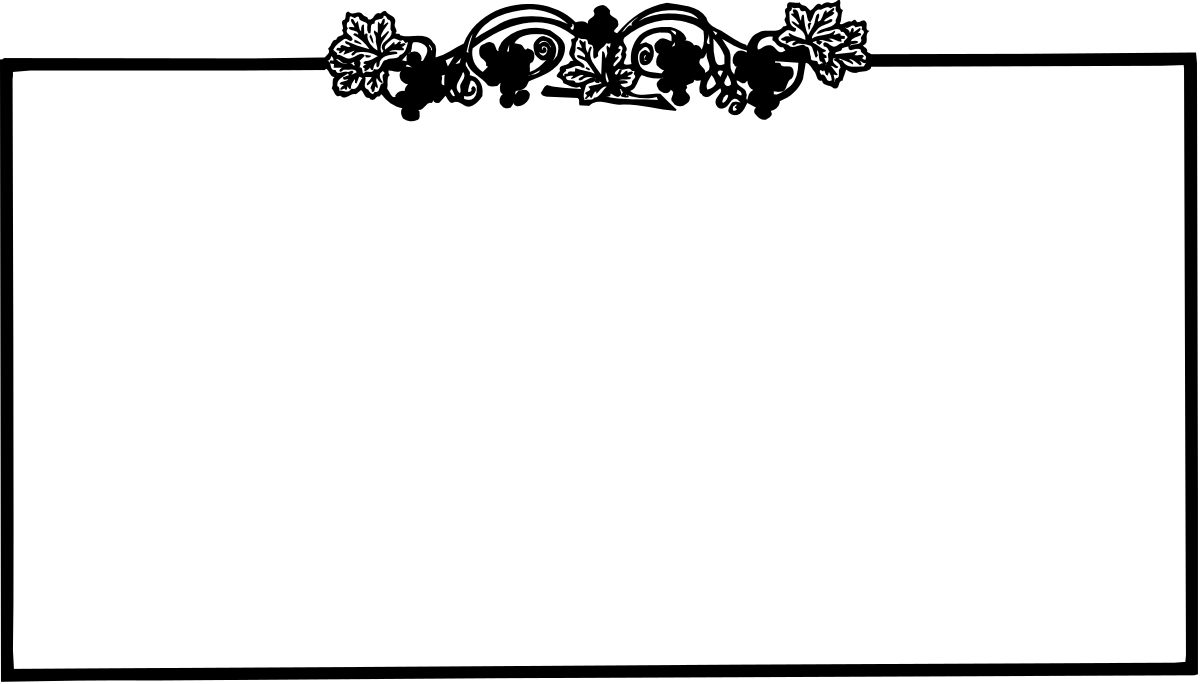 Black and White Floral Frame Clipart - Elegant Borders for Creative Projects
