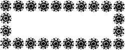 Black and White Floral Border Clipart - Elegant Decorative Edge Design