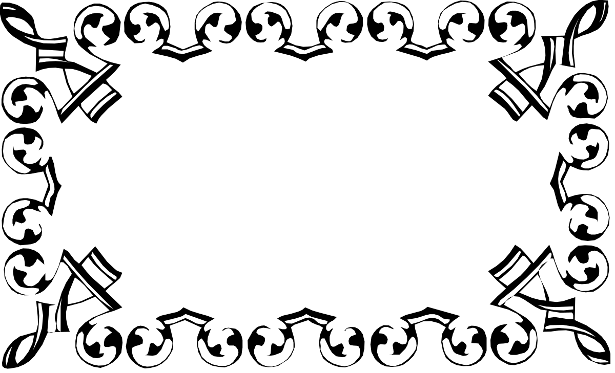 Black and White Square Frame Clipart for Creative Borders