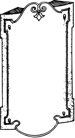 Elegant Black and White Scroll Frame Clipart for Versatile Designs