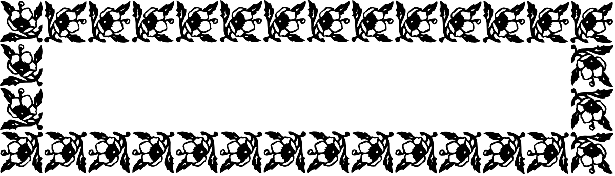 Black and White Leaf Pattern Square Frame Clipart for Creative Projects