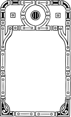 Elegant Black and White Square Frame Clipart for Creative Designs