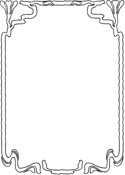 Decorative Black and White Frame Clipart for Stunning Borders