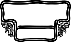 Black and White Chair Clipart - Elegant Border Design